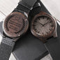 To Son 🏃🏻♂️ From Mum and Dad -Wooden Wrist Watch Engraved Message