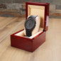 To Son 🏃🏻♂️ From Mum and Dad -Wooden Wrist Watch Engraved Message