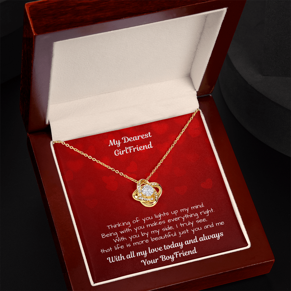 Love Knot Necklace – To My Girlfriend, My Forever Love
