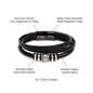 "Men's 'Love You Forever' Engraved Bracelet – A Timeless Token of Affection"
