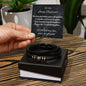 "Men's 'Love You Forever' Engraved Bracelet – A Timeless Token of Affection"