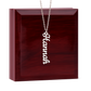 Engraved Vertical Name Necklace – For My Daughter