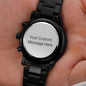 Customizable Engraved Luxury Quartz Chronograph Watch