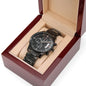 Customizable Engraved Luxury Quartz Chronograph Watch