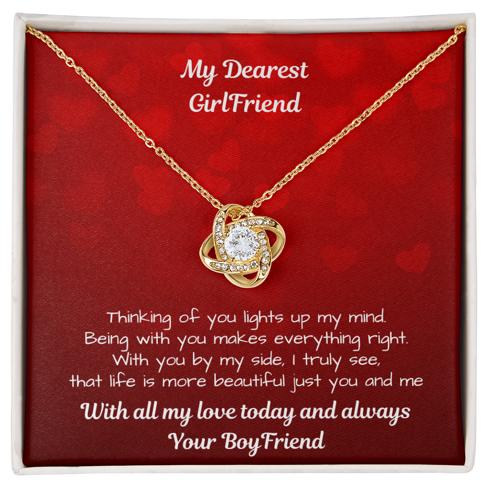 Love Knot Necklace – To My Girlfriend, My Forever Love