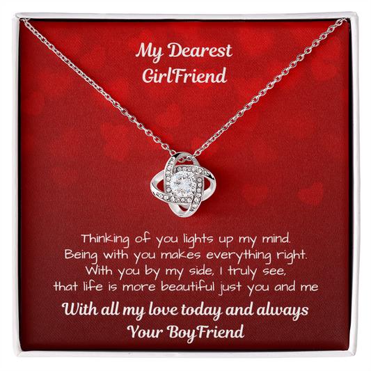 Love Knot Necklace – To My Girlfriend, My Forever Love