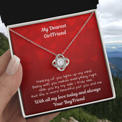 Love Knot Necklace – To My Love, Personalize