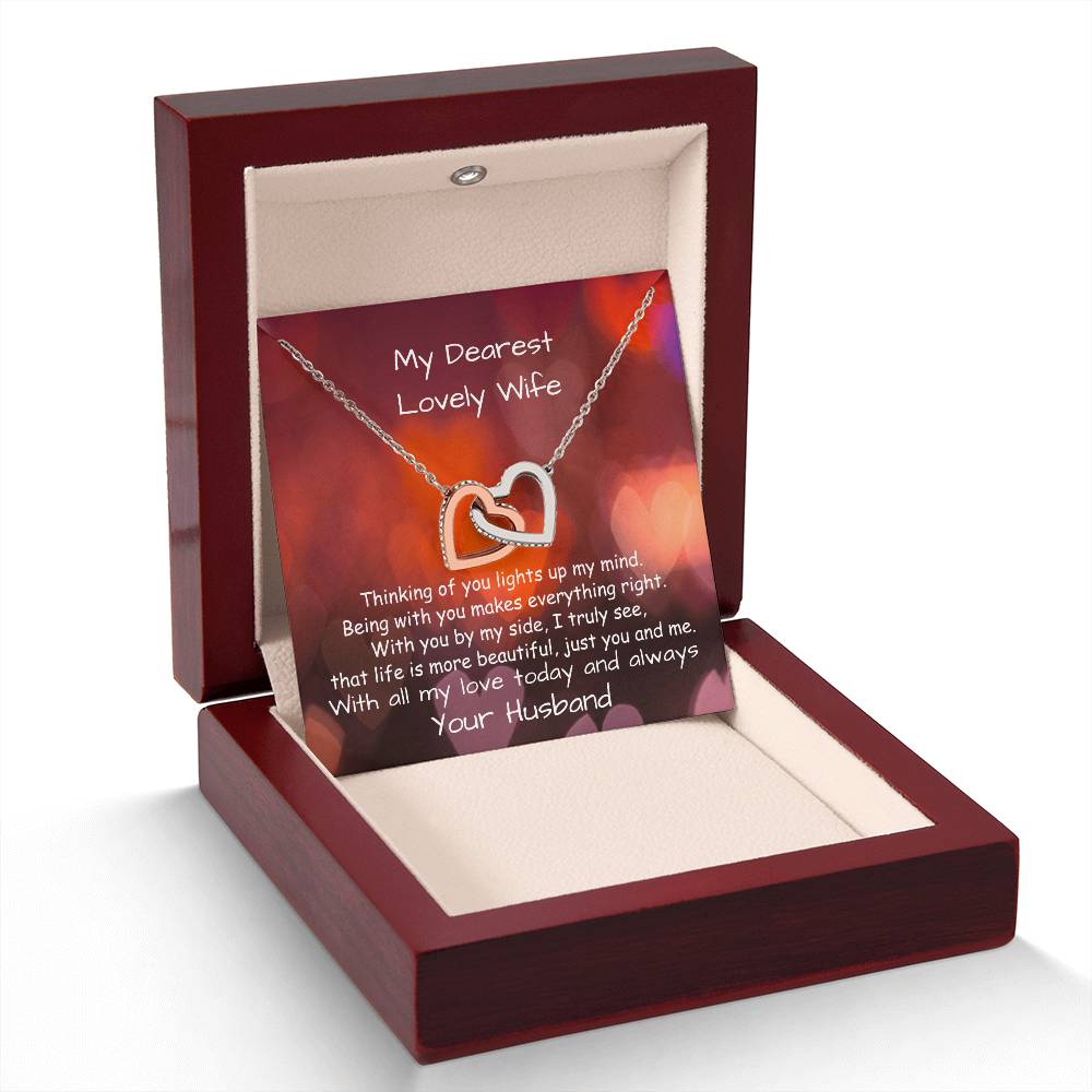 Interlocking Hearts Pendant For Wife - Symbol Of Endless Love 💖