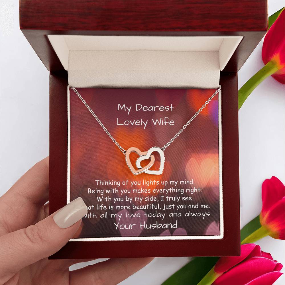 Interlocking Hearts Pendant For Wife - Symbol Of Endless Love 💖