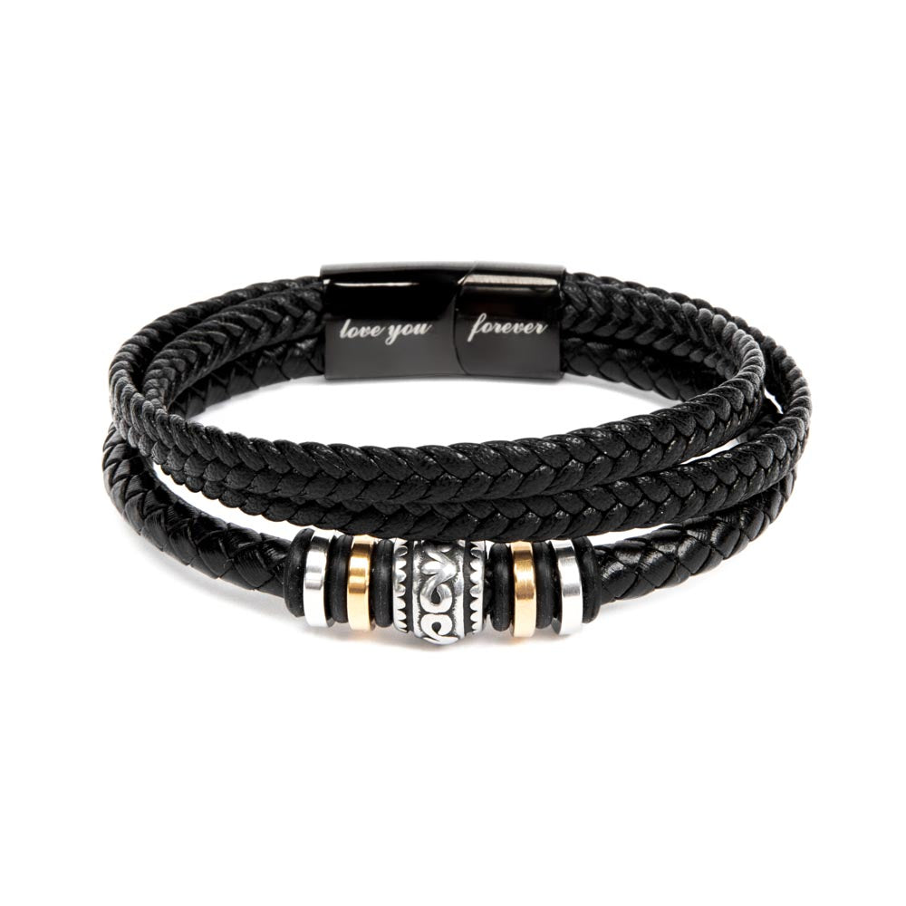For My Husband 'Love You Forever' Engraved Bracelet - A Timeless Symbol of Love and Appreciation