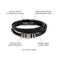 For My Husband 'Love You Forever' Engraved Bracelet - A Timeless Symbol of Love and Appreciation