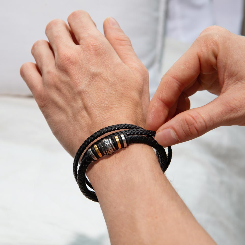 For My Husband 'Love You Forever' Engraved Bracelet - A Timeless Symbol of Love and Appreciation